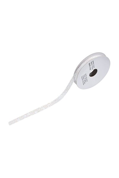 OEM Panglica pentru Brad de Crăciun Albă Irizata cu Modele – 5m x 9mm – Atmos...