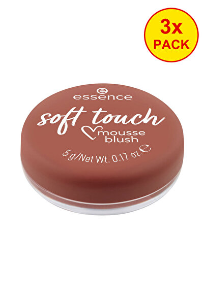 Essence 3x PACK Soft Touch Mousse Rouge #20 – Rustic Rouge, 5 G 5 gr