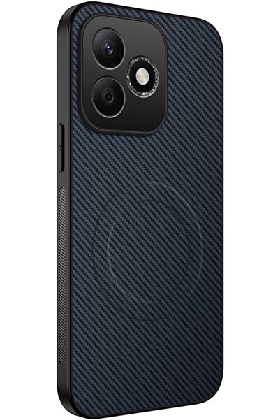 GENERAL for Honor 600 Lite Case, Carbon Fiber Texture Flexible Silicone Bumpe...