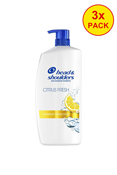 Head Pachet de 3 Sampon anti-matreata și pentru umeri Citrus Fresh 2-în-1