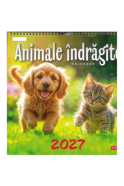 O-PRESS Calendar animale indragite 2027 patrat, 300 * 300, 8 file,