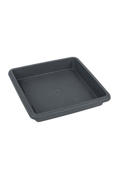 OEM Farfurie Pătrată pentru Ghivei Antracit 28x28x5 cm