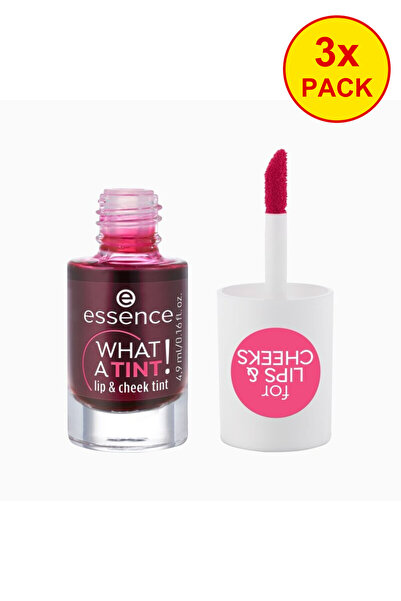 Essence Pachet de 3: Ce nuanță! Tint pentru buze și obraji 01, 4.9 ml