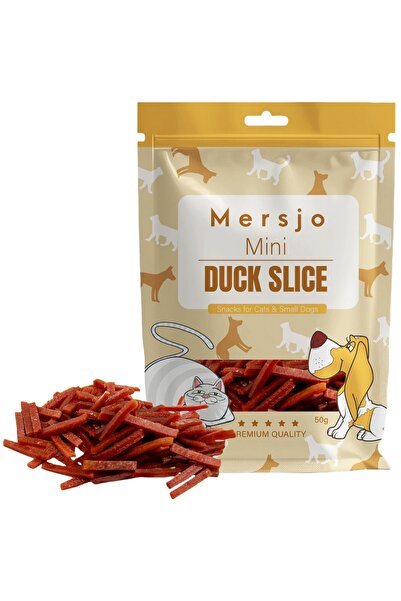 Mersjo Recompensă pentru pisici - Mini felii de rață 50g