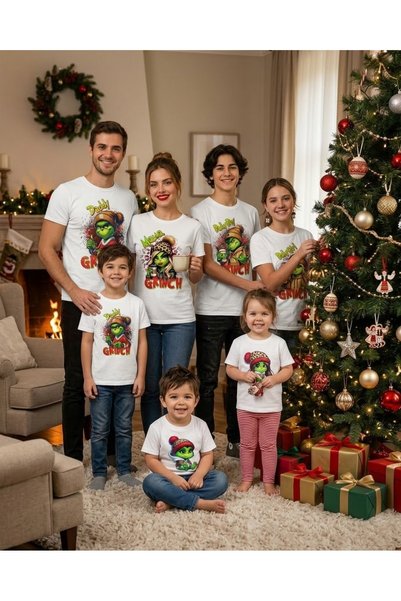 Malfini Tricou Tata Craciun model  "Daddy Grinch ", 100% bumbac, Imprimeu DTF, Unisex