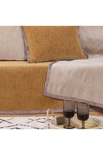 Nef Nef Homeware Nef-Nef Νέο Ριχτάρι Ταντζέρ, Μουσταρδί-Εκρού, Διθέσιο, 180 x...