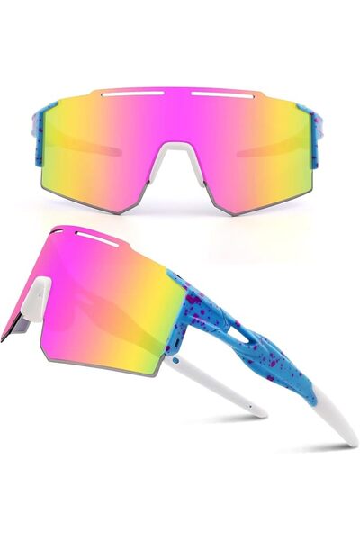 GENERAL Ukoly Cycling Sunglasses for Men Women with 3 Interchangeable Lenses,...