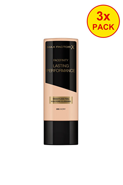 Max Factor 3x PACK Lasting Performance Foundation – 095 Ivory