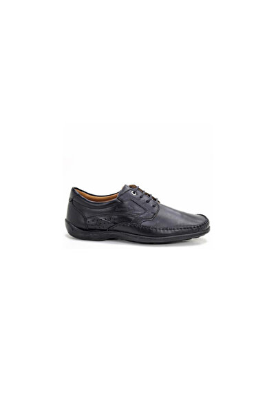 BOXER Ανδρικό Casual Μαύρο Δερμάτινο 15373-15-011