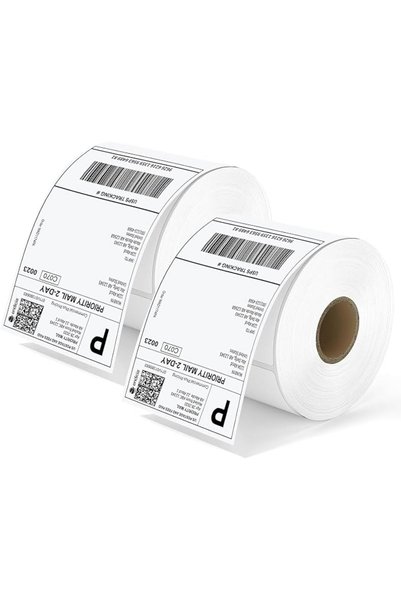 GENERAL 1000 pcs Direct Thermal Labels Roll 4'' x 6'', 1000 Labels Direct The...