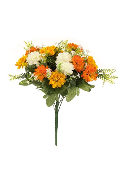 OEM Buchet Flori Artificiale Galbene și Albe 42 cm – Decor Realist pentru Cas...