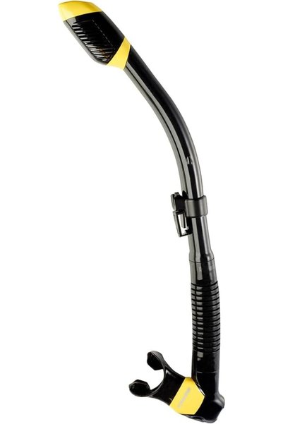 Cressi Supernova Dry Snorkel with Valve and Splash Guard for Snorkeling and F...