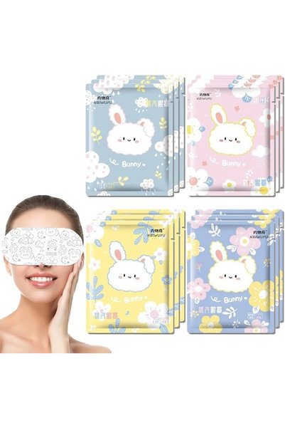 Yelajoy 12 Pack Steam Eye Masks for Dry Eyes, SPA Warm Sleep Eye Mask, Dispos...