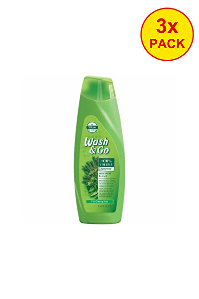 OEM 3x PACK Wash&Go shampoo for oily hair with herbal extract, 180 ml