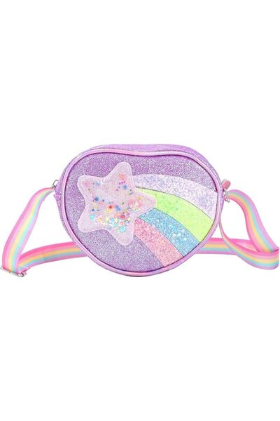 NALACAL Kids Crossbody Bag, Small Multicolor Shoulder Bag, Shiny Purse for Gi...