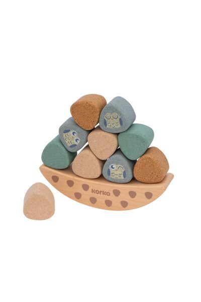 KORKO Ecological Cork Toy Coco's Balance Nest Balance Game, 18 months+, , Var...