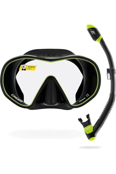 Cressi منذ عام 1946 - مجموعة الغطس الجاف F-Dual & Supernova بدون إطار للبالغين