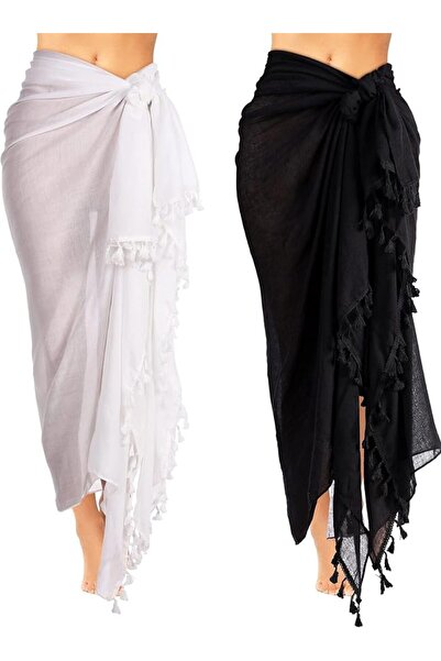 NALACAL Women Beach Batik Long Sarong Swimsuit, Multi-functional Cover up Wra...
