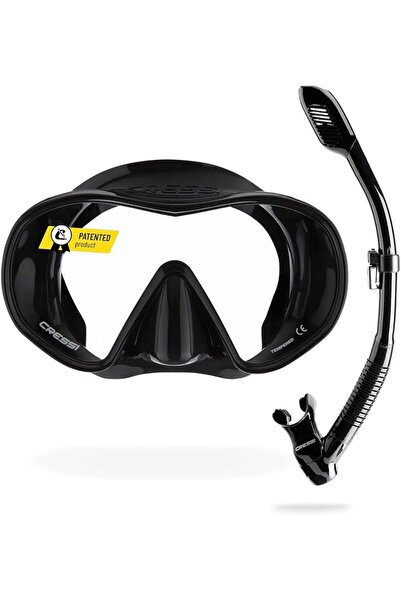 Cressi since 1946 - F-Dual & Supernova Dry Snorkelling Set Frameless Adults