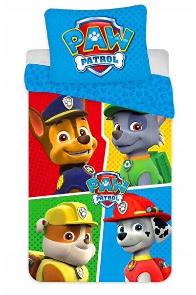 BrandMac Set pătuț 100x135 Plapumă + Lenjerie de pat Paw Patrol Bebeluș
