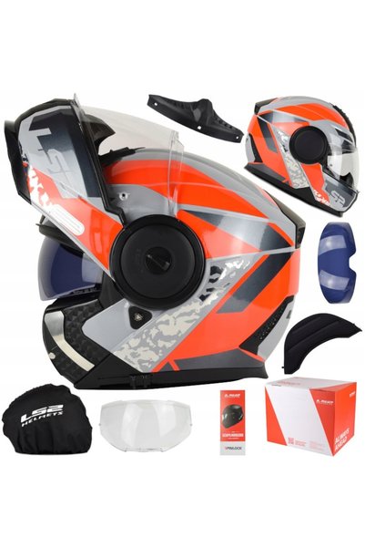 LS2 CASCA CROSS ENDURO FF902 ROȘU/NEGRU MĂRIME XXL