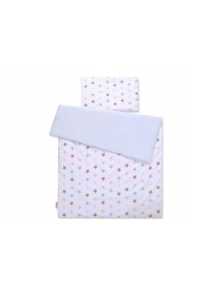 Bobono Set de lenjerie de pat pentru copii, reversibil, din bumbac, 2 piese -...