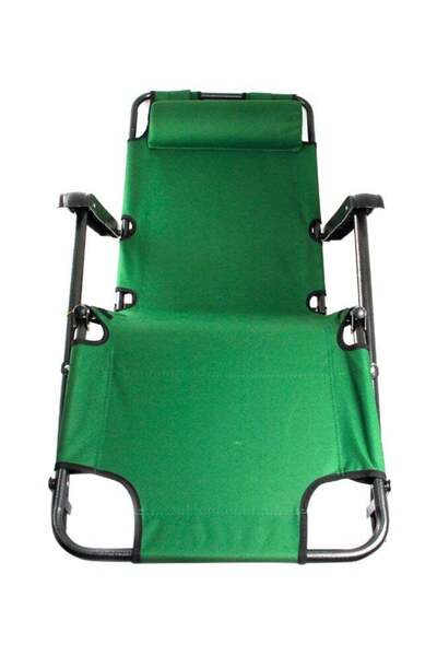 Generic Brand 3 In 1 Foldable Beach Chair Green 153x60x35centimeter