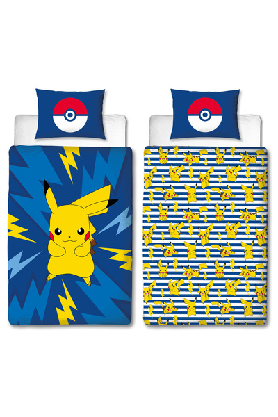 Pokémon Lenjerie de pat bumbac 140x200 Pokemon Pikachu