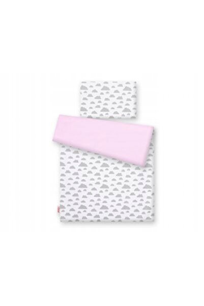 Bobono Set de lenjerie de pat pentru copii, reversibil, din bumbac, 2 piese -...