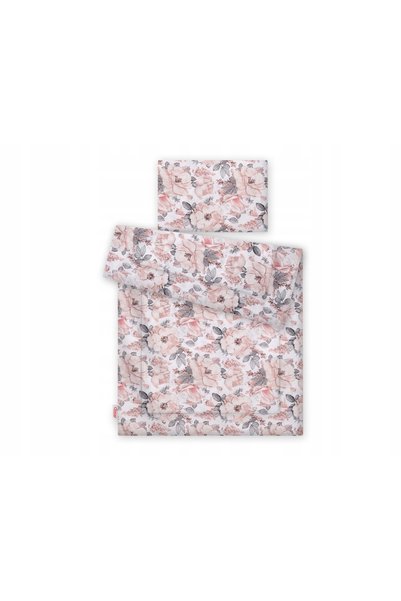 Bobono Set de lenjerie de pat pentru copii cu umplutură 120x90cm - trandafiri...