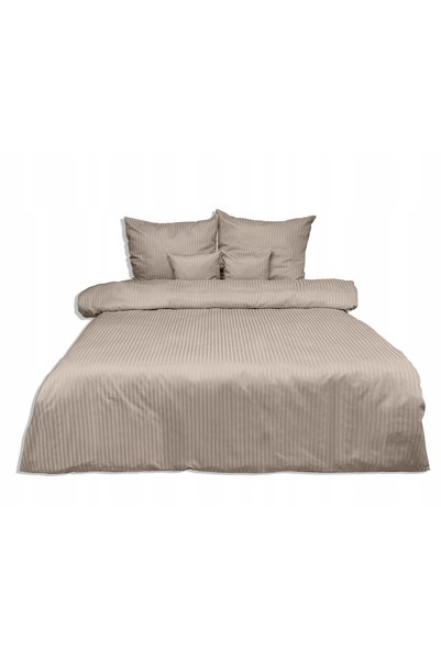 Matex Cearșaf de pat Adamaske 220x200 cu dungă de 1 cm, Bej