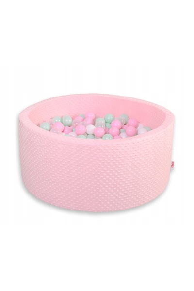 Bobono Piscină gonflabilă minky, înălțime 40 cm, cu 200 de mingi - roz