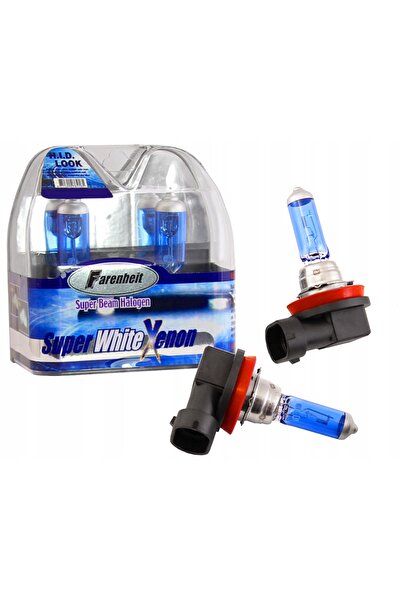 Farenheit Becuri Xenon H11 Super Albe 12V 55W - Omologate, Albastre