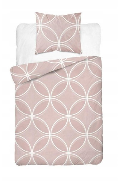 Detexpol Lenjerie de pat din bumbac 140x200 Mozaic geometric Roz