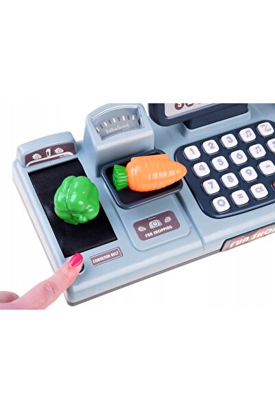 LeanToys Accesorii pentru casă de marcat de jucărie, scanner și cântar