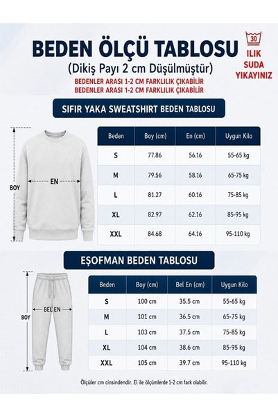 FAEL LİFE Purple Panther Unisex Printed Sweatshirt and Sweatpants Oversize Premium Set