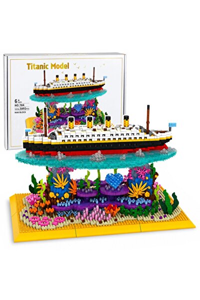 LeanToys Set de blocuri de construcție navă