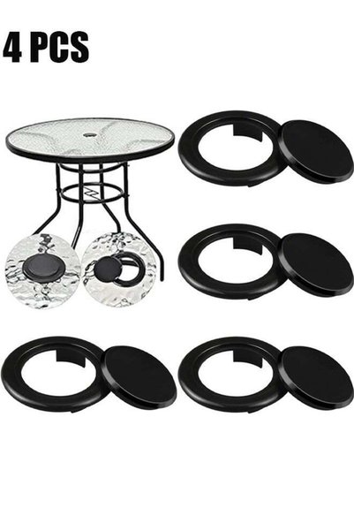 Generic Brand Ba Love 4 Set Patio Table Umbrella Hole Ring and Cap Set, Stand...