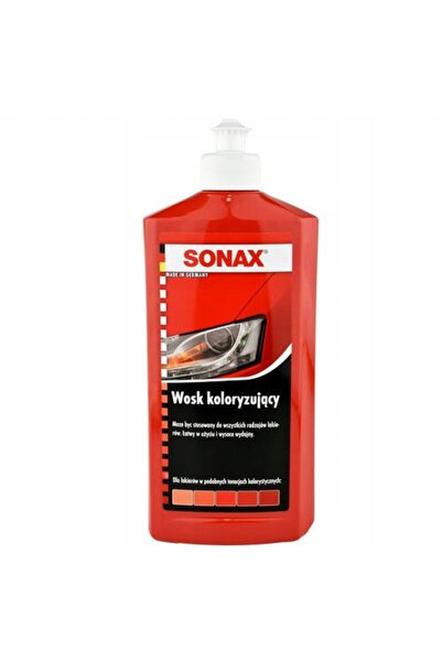 Sonax Ceară colorată Red Nano Pro 250ml - Ceară Carnauba + Burete