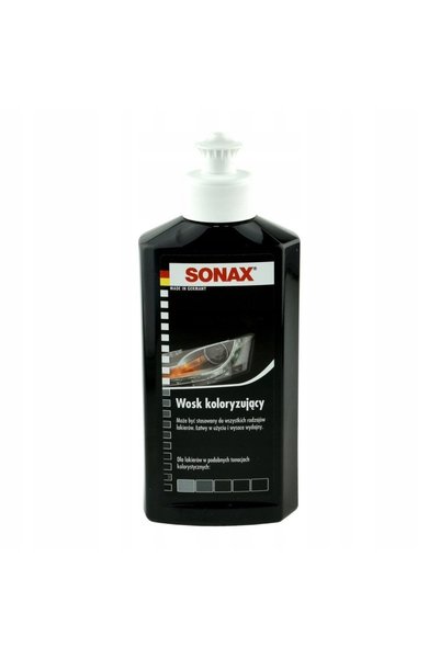 Sonax Ceară Colorantă Neagră Nano Pro 250ml - Ceară Carnauba + Burete