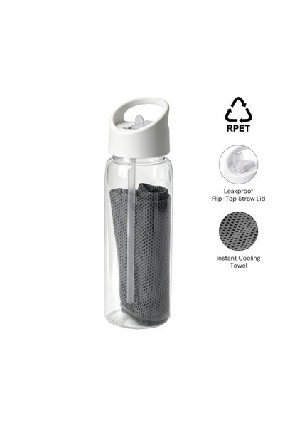 giftology DEVON - RPET Cooling Towel in RPET Bottle 800 ml