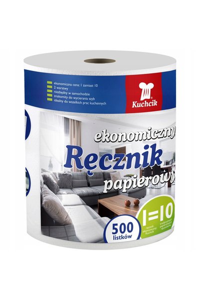Kuchcik Prosop de hârtie economic, cu 2 straturi, 6 x 500 de foi