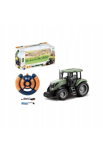 Eurobaby Jucărie tractor cu telecomandă, Mașină agricolă cu telecomandă, Fermier