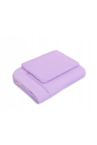 Bobono Set de lenjerie de pat pentru bebeluși cu umplutură 2 piese 75x100cm N...