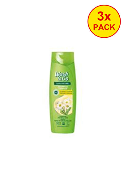 WASH&GO 3x PACK Sampon cu musetel 360ML