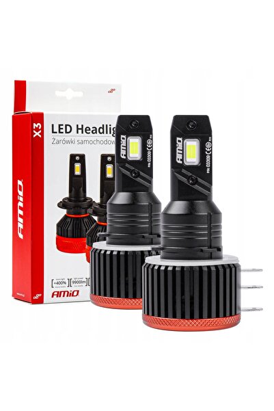 AMIO Becuri LED de mare putere H15 Canbus X3 12V 90W