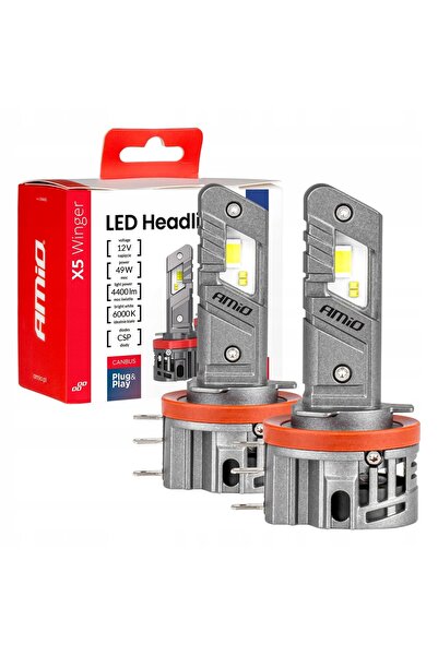 AMIO Becuri LED H15 X5 Winger 12V 49W CANBUS 6000K 4400lm