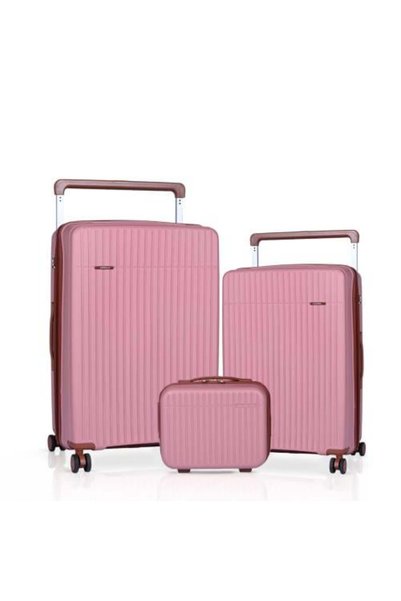 Generic Travel Luggage 3 Pieces 14+20+24" Anti-Break Pp Material Geometric De...