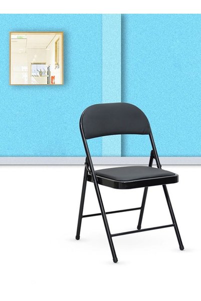 Generic Brand Multi Home Furniture Metal Folding MH-102-BLACK Folding Chair W...