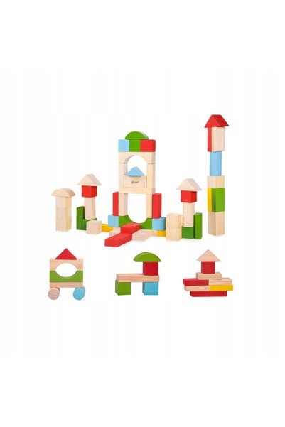 woopie Set de cuburi din lemn pentru copii